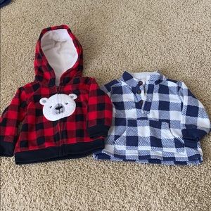 Set of boys fleece jackets